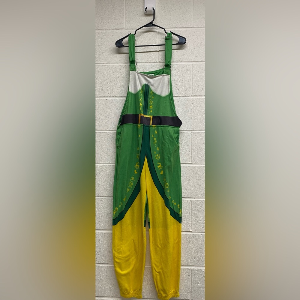 Men’s Elf Overalls Costume - Size Medium